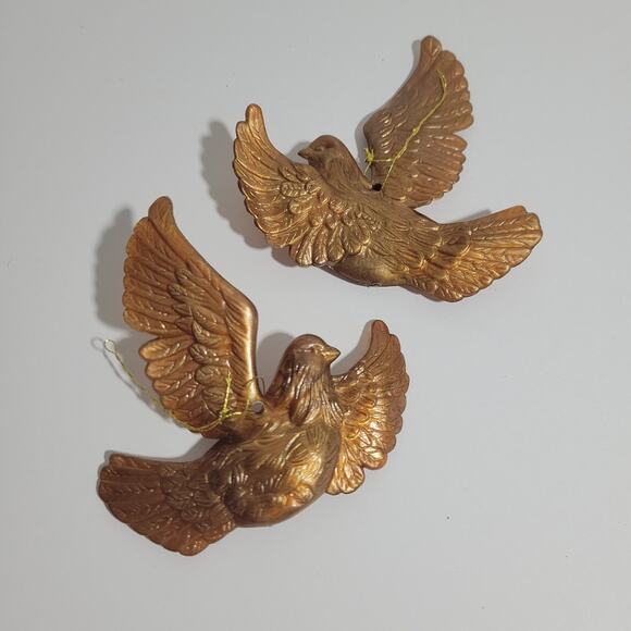 2 Faux Metal Winter Bird Christmas Ornament - Picture 3 of 3